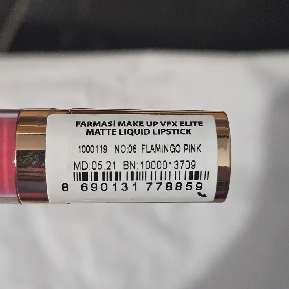 BRAND NEW SEALED Farmasi VFX Elite Matte Liquid Lipstick Flamingo Pink 8hr Wear